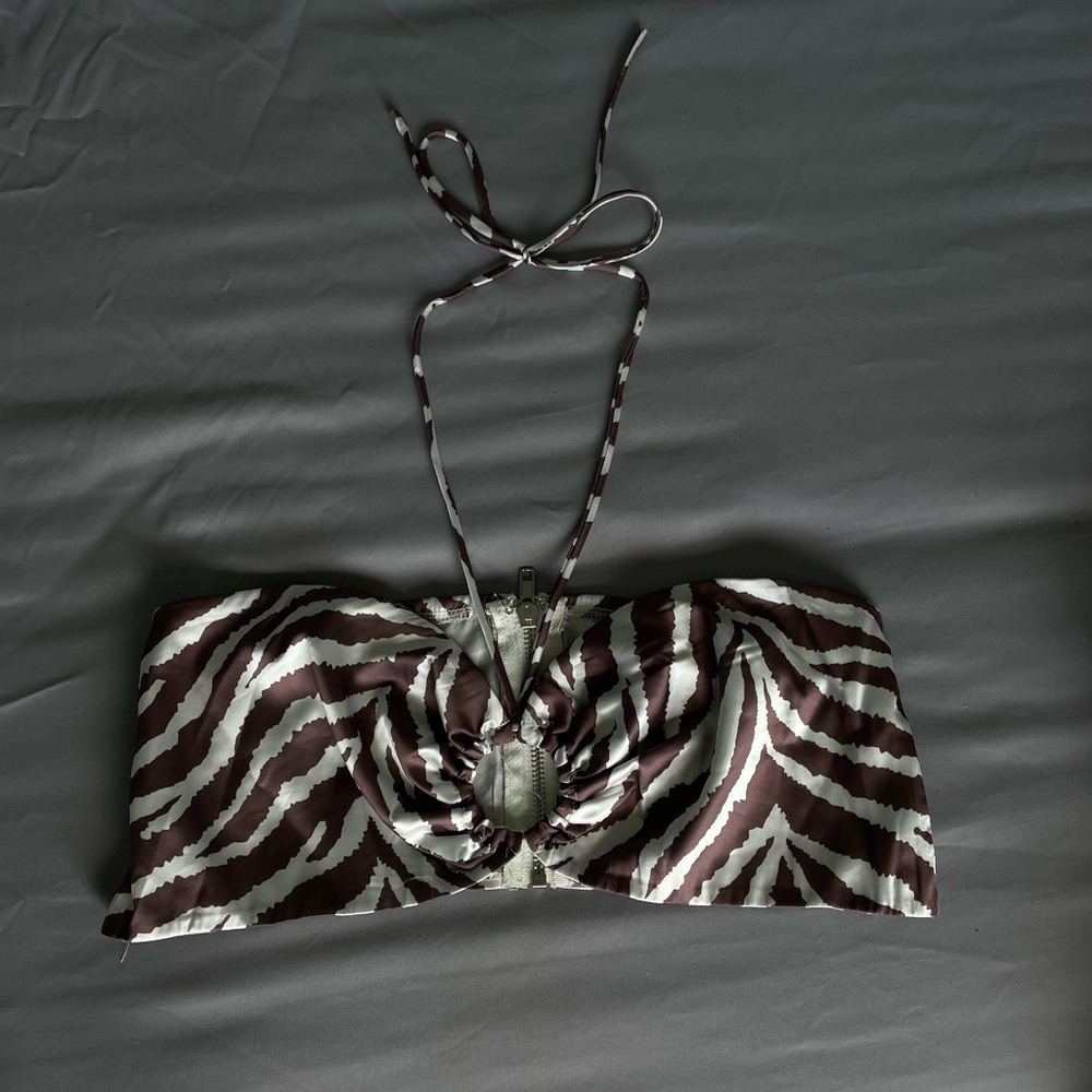 WHITE FOX ZEBRA PRINT TOP